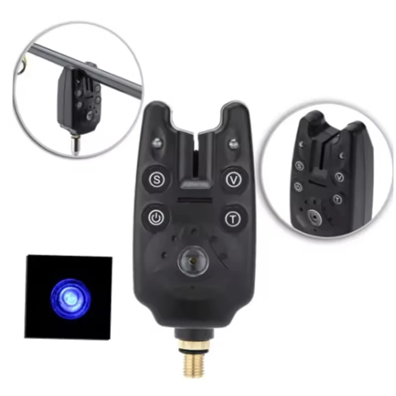 DEUKIO 2 LED resistente al agua tono ajustable sensibilidad de volumen alerta de sonido alarma de mordedura de pesca para accesorios de caña de pescar - imagen 5