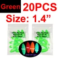 20pcs 1.4in green