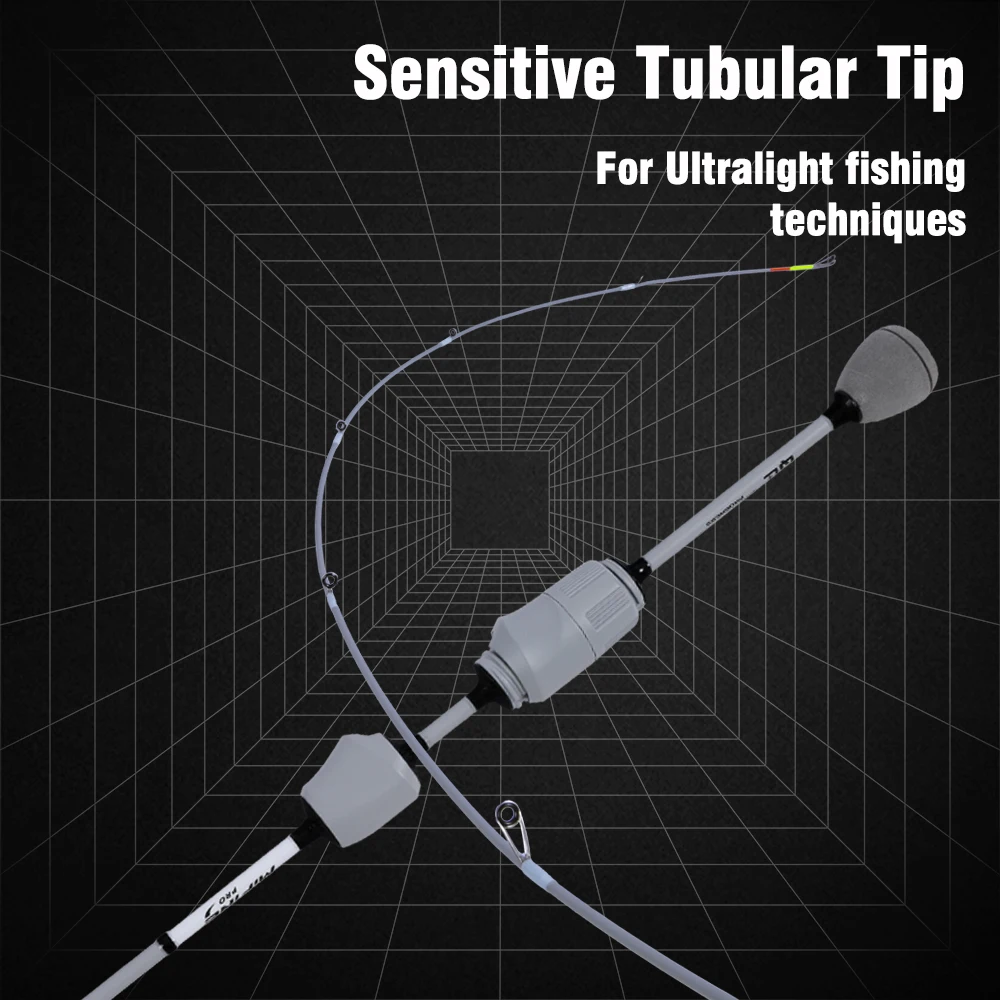 Mifine GHOST BLADE XUL caña giratoria ultraligera 0,2-0,6g 30T anillos Fuji de fibra de carbono puntas tubulares para pesca de trucha acción rápida - imagen 3