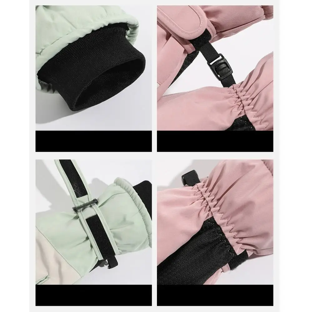 Nuevos guantes de esquí cálidos de invierno para niños, manoplas antideslizantes a prueba de viento para deportes al aire libre, guantes gruesos para Snowboard y ciclismo para niños - imagen 5