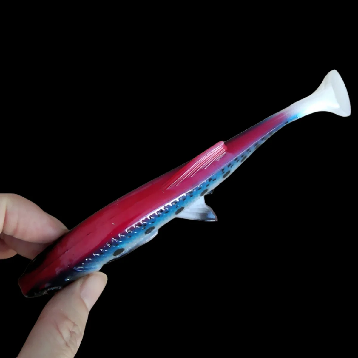 Swolfy-señuelo de cola en T de dos colores, cebo suave de cola de paleta, Wobbler, cebo de silicona para lubina, 4 piezas, 15cm, 34g - imagen 3