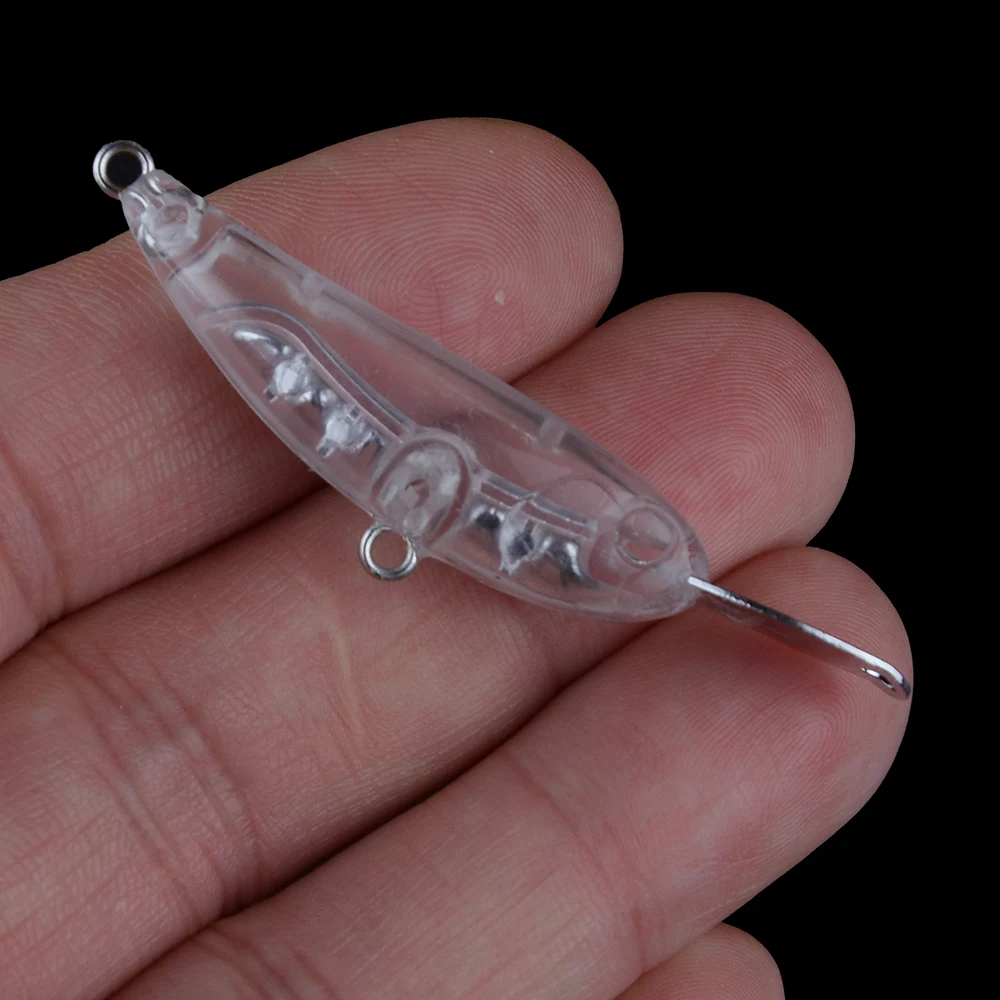 Chan'sHuang 20 piezas cebo en blanco sin pintar 52mm/5,2g labio de Metal Minnow Mirco hundimiento DIY aparejos de señuelo de pesca hechos a mano - imagen 5