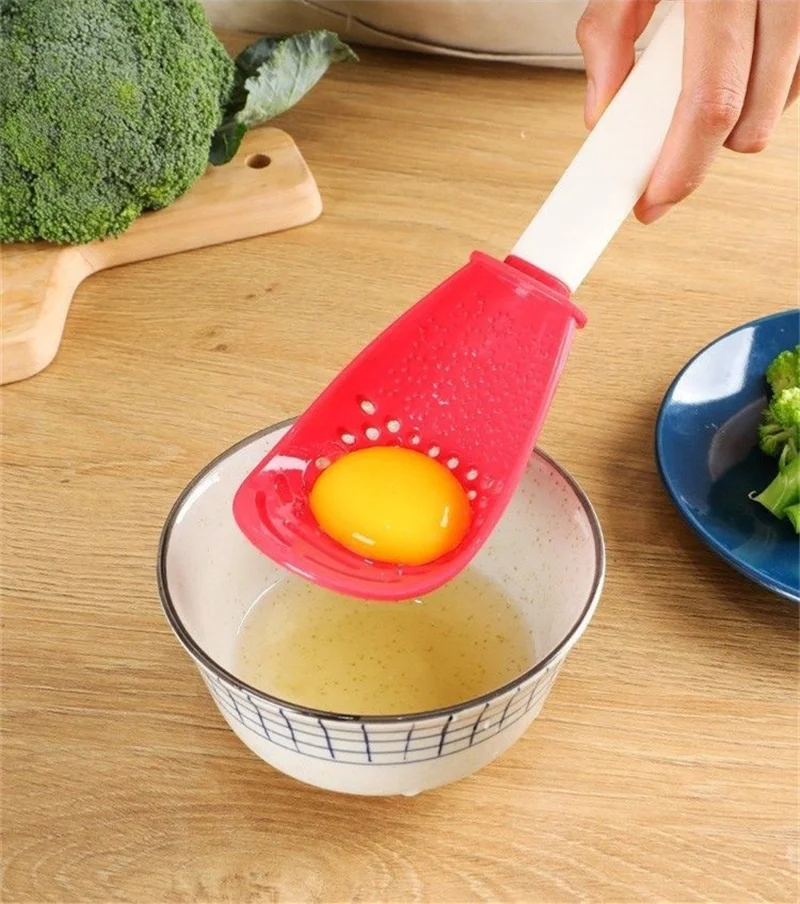 Cuchara al calor con colador y gancho Utensilio multifunción - imagen 5