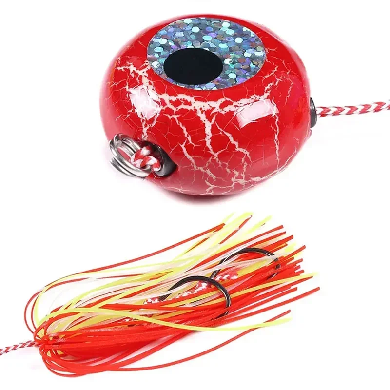 Tenya Tairaba Madai Jig señuelo de pesca Kabura plantillas de agua salada cabeza cebo camarones falda de goma Artificial Lucio pesca cebo grande - imagen 4