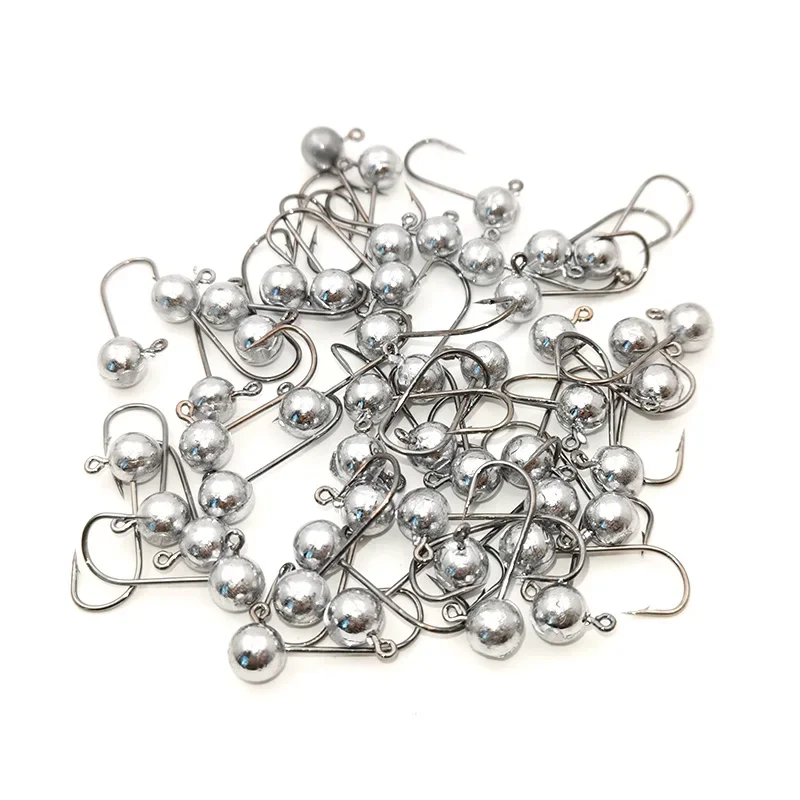 OUTKIT-Mini anzuelo con cabeza de anzuelo, anzuelo con cabeza expuesta de pez roca, anzuelo de púas, señuelo de gusano suave para trucha, anzuelo de pesca, aparejos de pesca, 10 Uds. - imagen 5