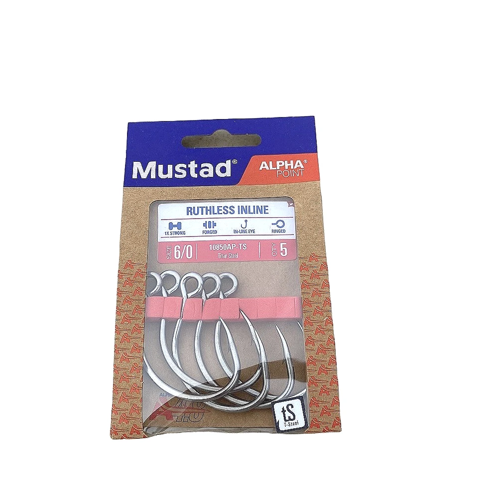 Mustad Ruthless – Anzuelo ultraligero de alto carbono para spinning
