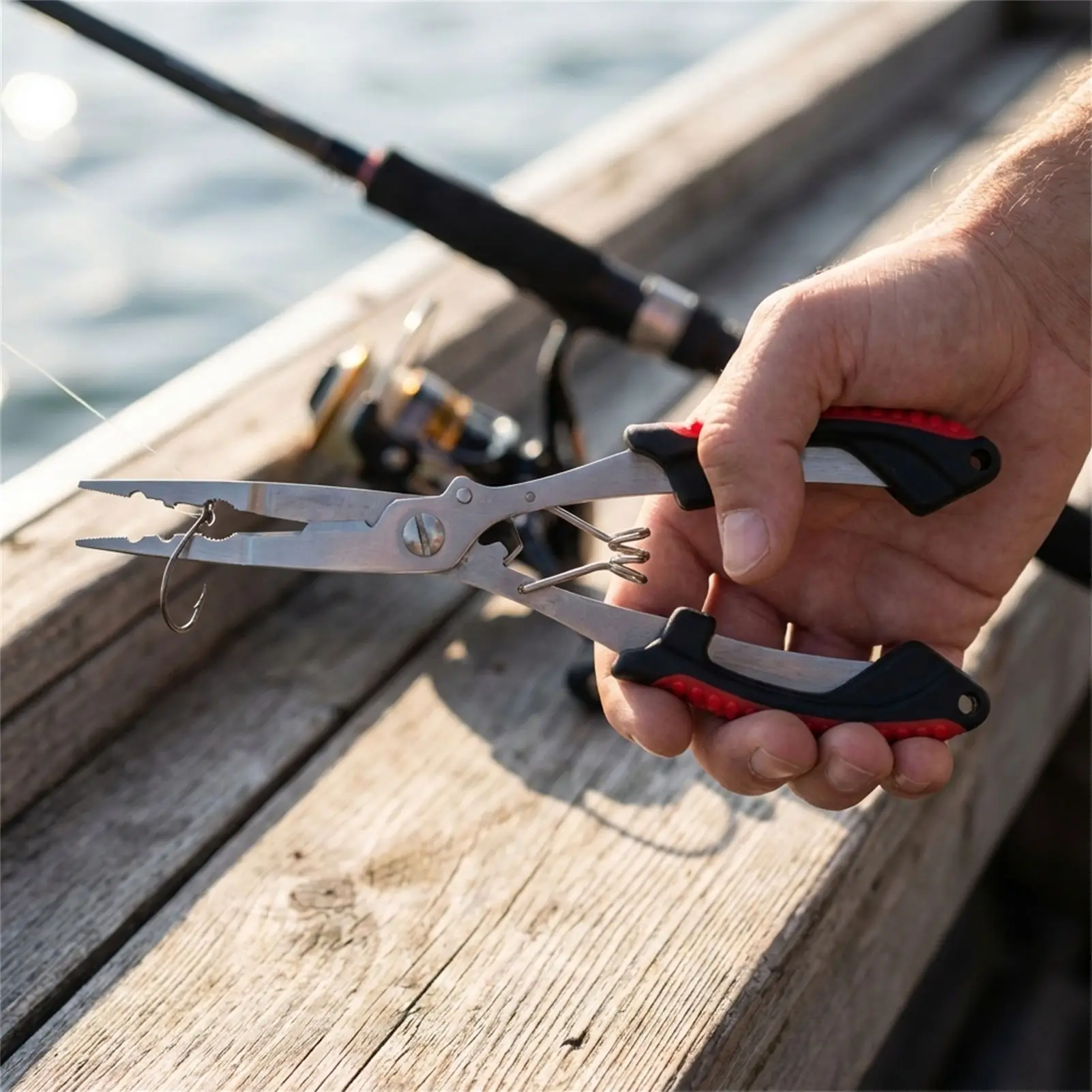Alicates de pesca acero inoxidable multifunción para agua dulce y salada - imagen 5