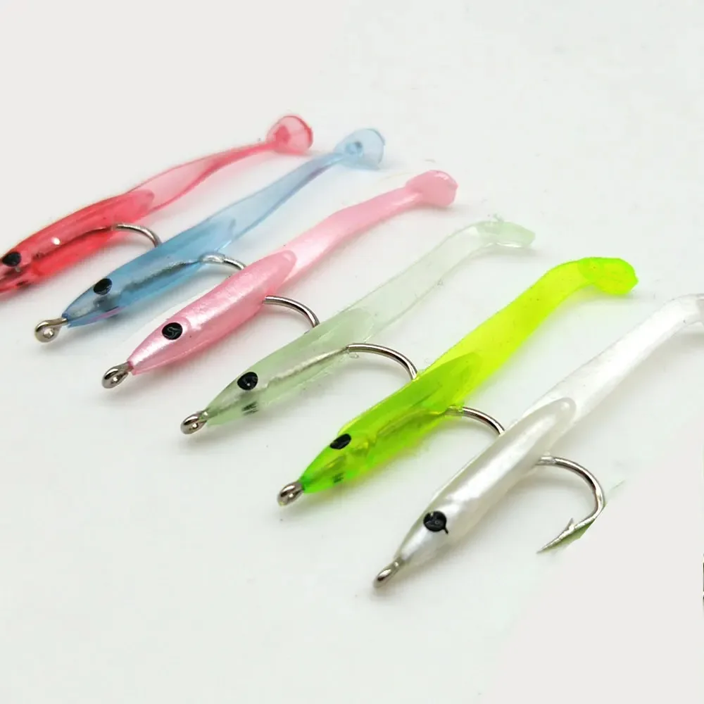 MUKUN 30 Uds 0,3g 35mm Anguila señuelo de Pesca suave Pesca Peche aparejos Wobblers Señuelos de pescado carpa Leurre Souple cebos blandos - imagen 2