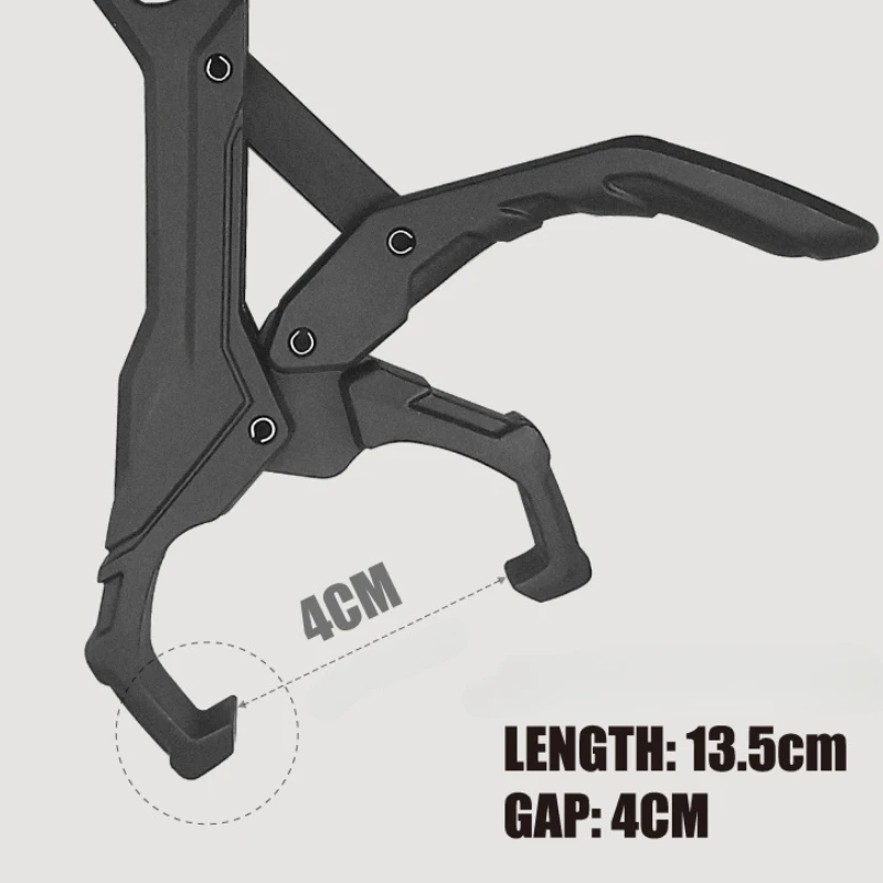 Controlador de pesca de fibra de vidrio y nailon, Clip de plástico de 13,5 cm, 37g, Mini señuelo de apertura, suministros de herramientas, accesorios, 1 unidad - imagen 3