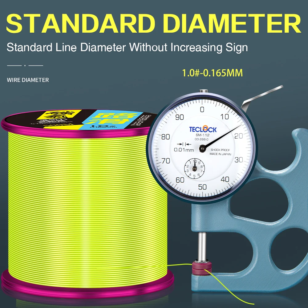 Línea de pesca ZUKIBO de 500m con revestimiento de fluorocarbono, línea de pesca japonesa de monofilamento súper fuerte, línea de pesca Invisible de hundimiento rápido - imagen 2