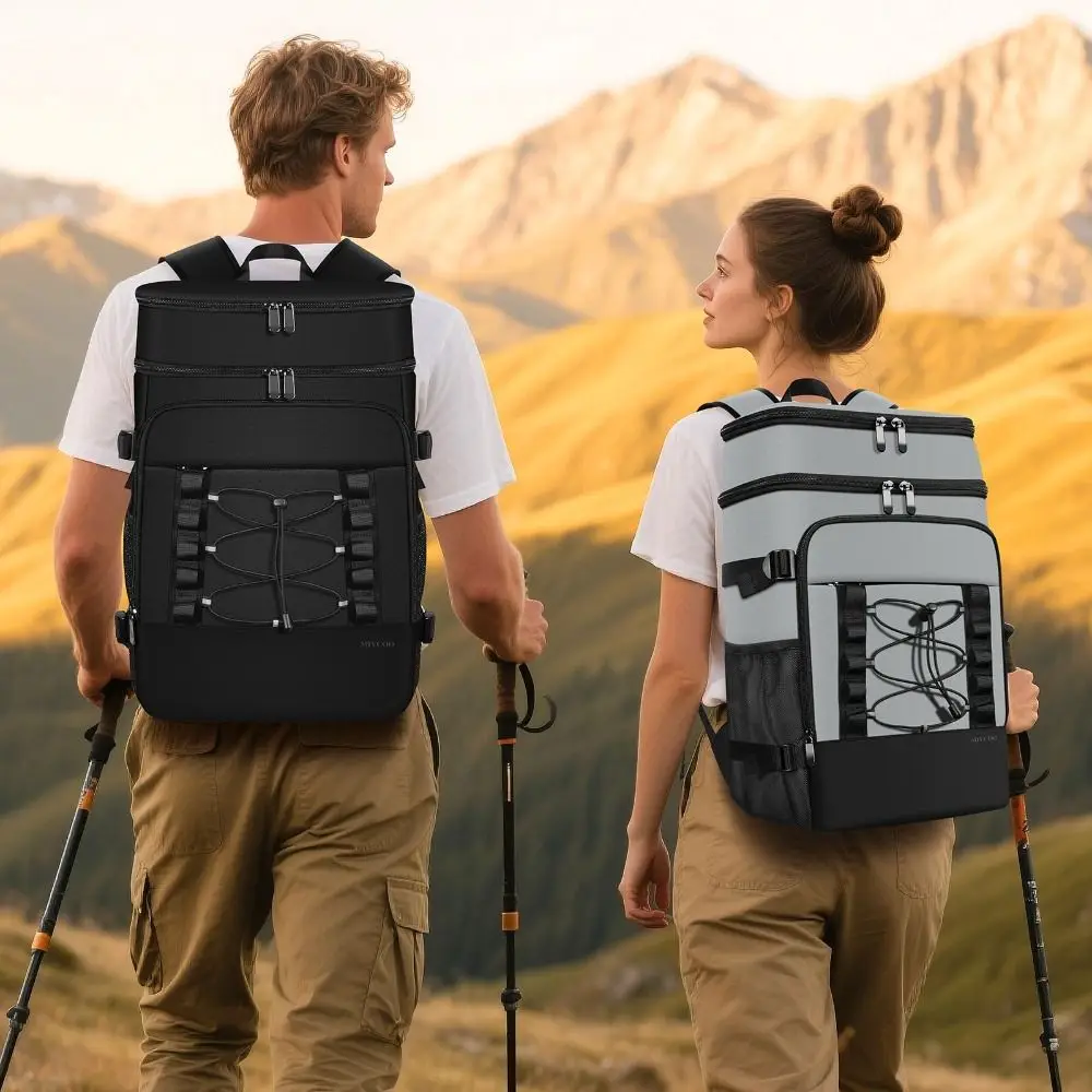 Mochila térmica con aislamiento, mochila aislante impermeable a prueba de fugas, cómoda mochila para el almuerzo de gran capacidad, viaje al aire libre - imagen 4