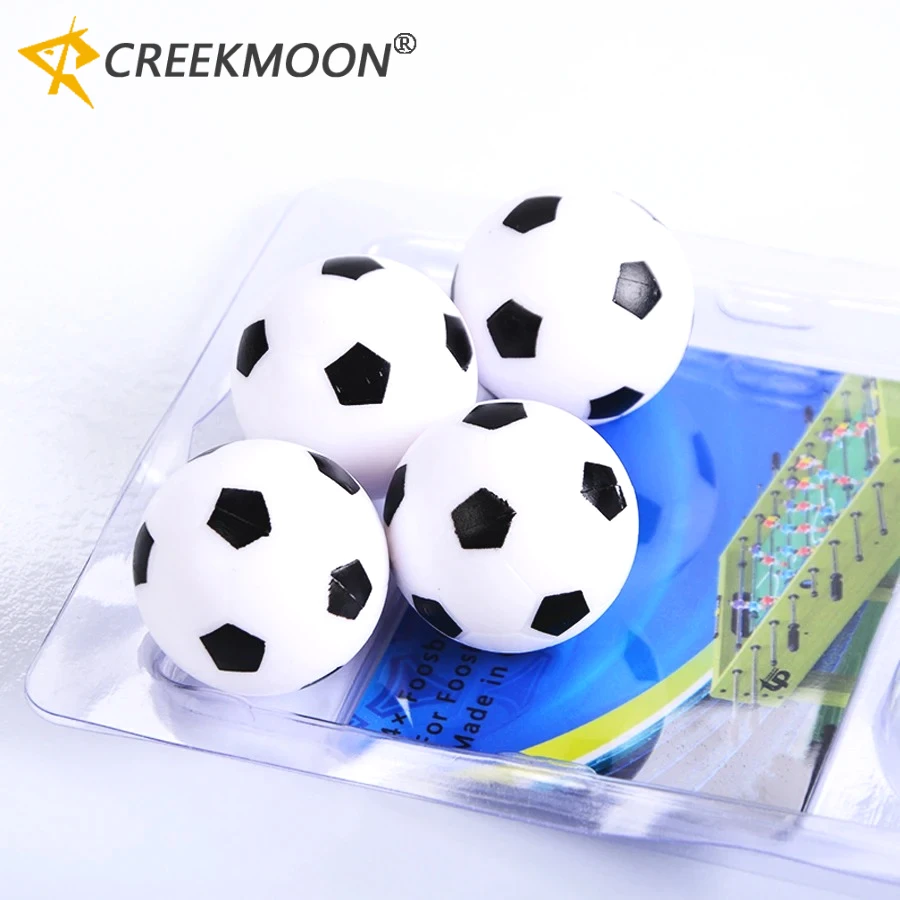 4 unids/set de mesa de fútbol estándar de resina blanca, piezas de juegos, Mini pelota, juego de mesa Fussball, herramienta de entretenimiento para bebés - imagen 2