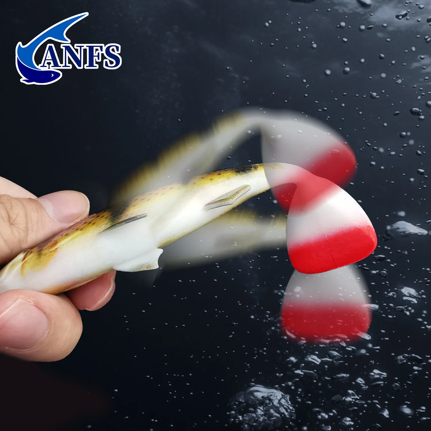 ANFS Cebo blando artificial Shad para lucio, perca, lucioperca y bagre - imagen 3