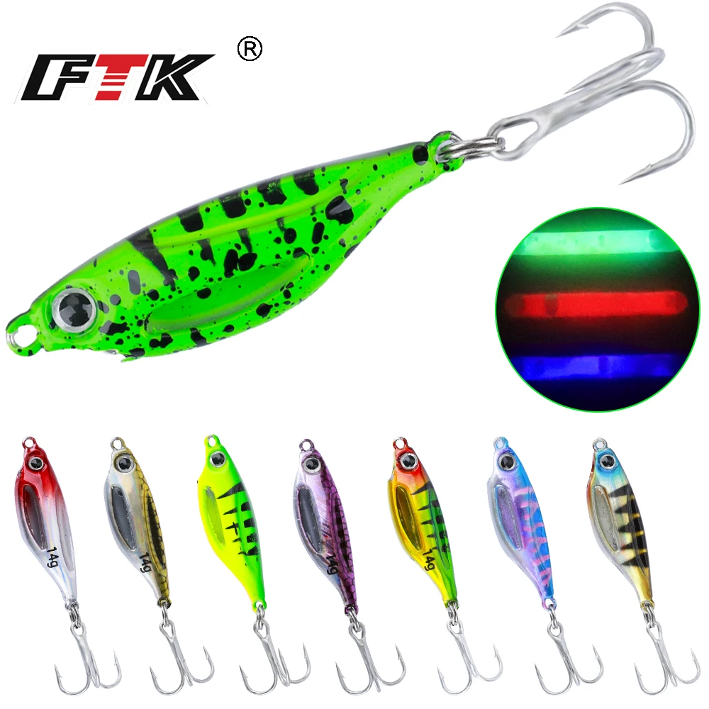 FTK Señuelo duro luminoso Wobbler – Ojo 3D para lubina y trucha