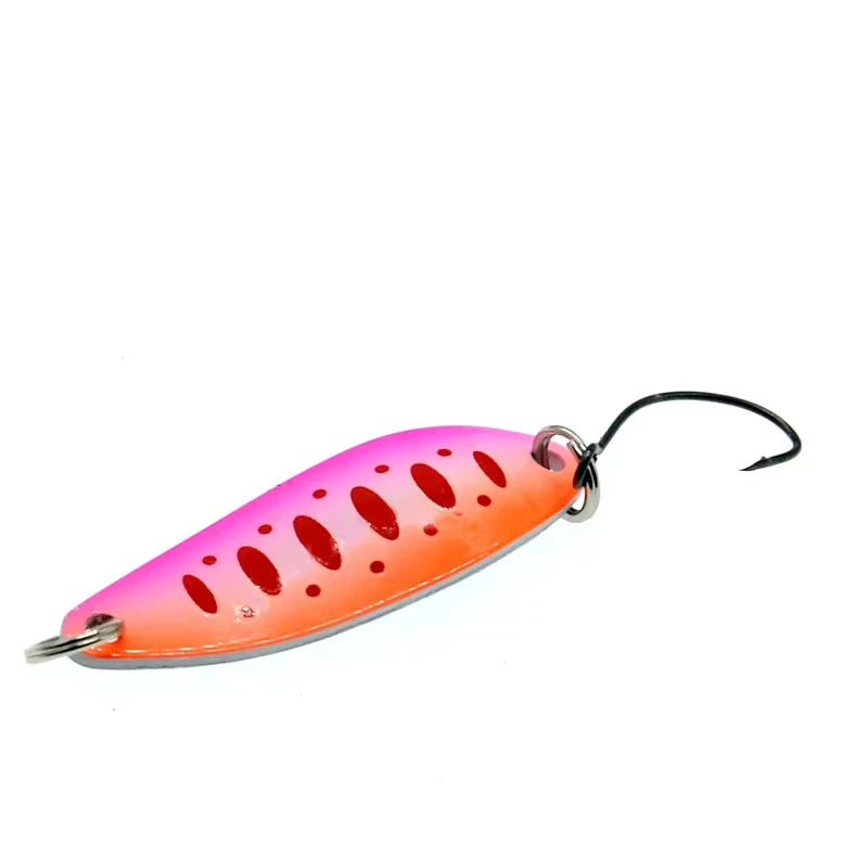 WALK FISH WALK FISH 5 uds cebo de pesca giratorio 40mm 5g cuchara de pesca señuelo de trucha señuelo de pesca Wobblers Spinner cebo trucha - imagen 5