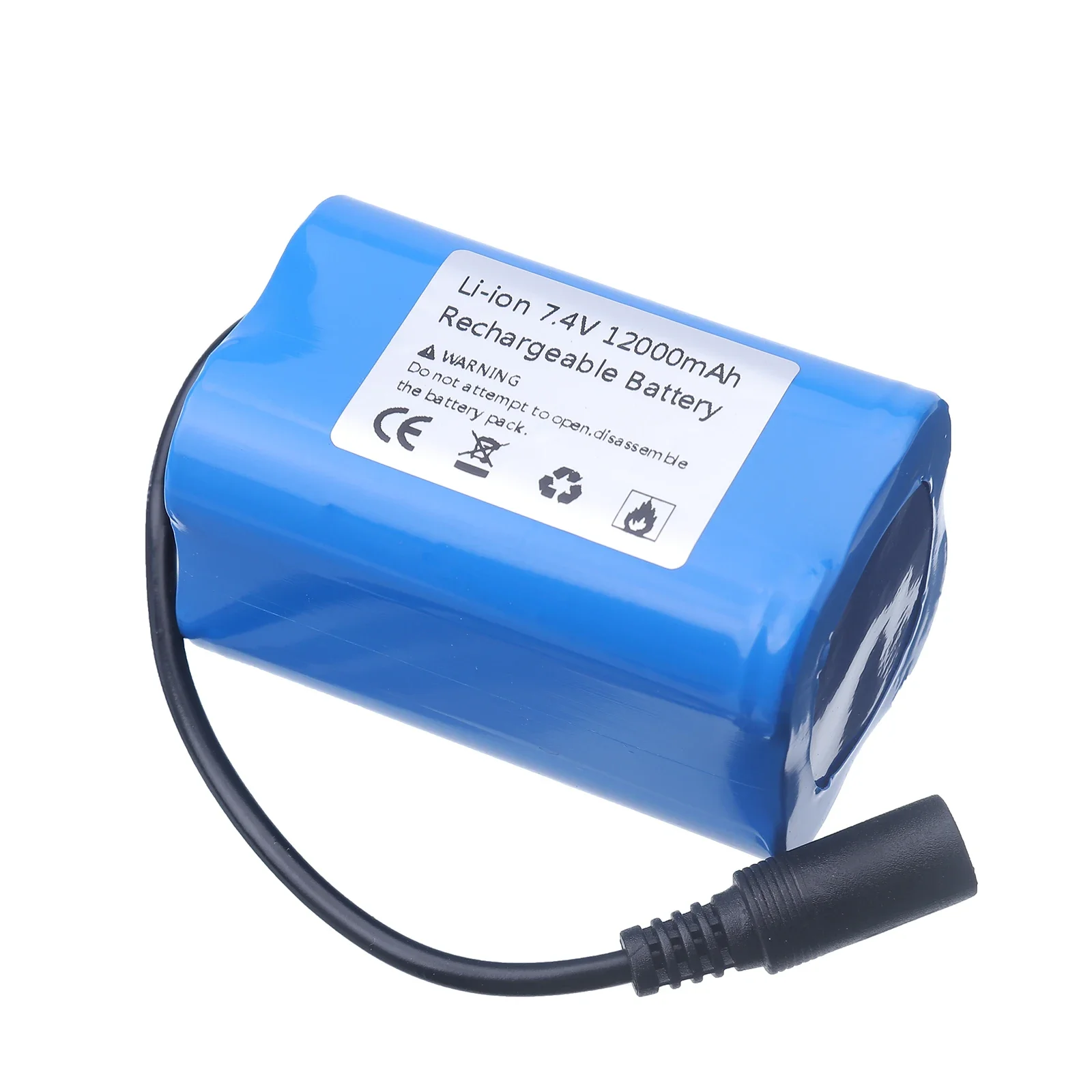 Batería recambio 7.4V 12000mAh para barco cebo RC con cargador USB - imagen 2