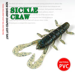 Señuelos de silicona SUNMILE SickleCraw – Crawler suave para lubina