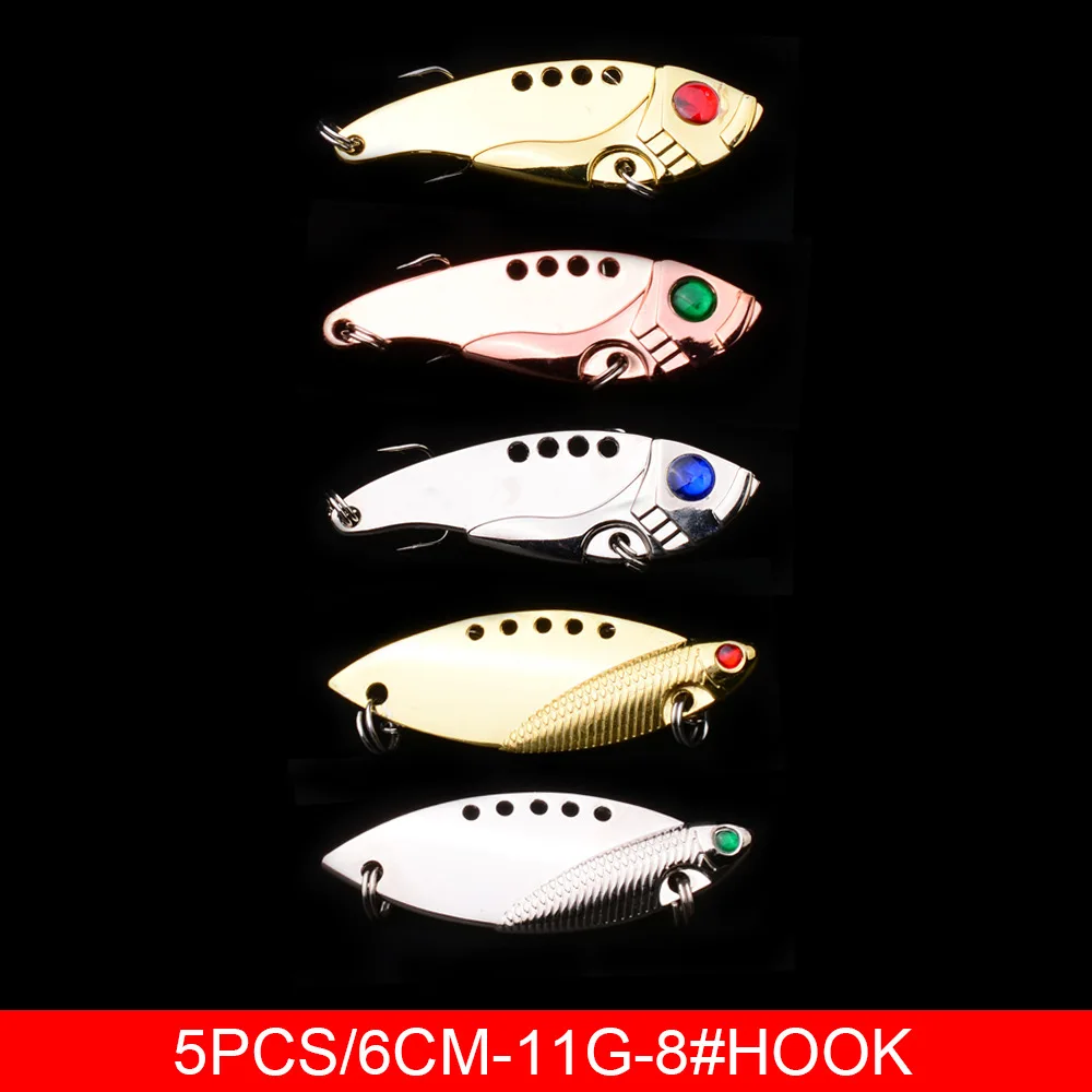 Juego de aparejos de señuelo de pesca, cebo duro Artificial giratorio flotante, Crankbait Wobblers Spinner, anzuelos que se hunden, 25 uds. - imagen 4