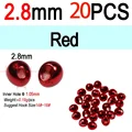 2.8mm Red 20pcs