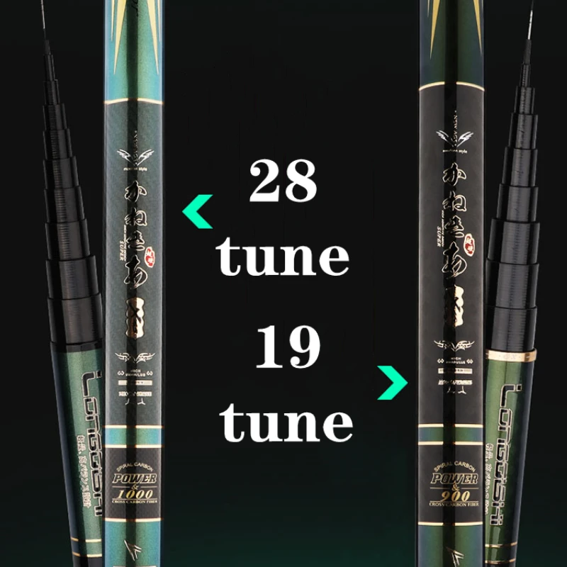 Caña de pescar ultraligera 28/19, caña de mano superdura, 10M, 11M, 12M, 13M, sección larga, fuerte fuerza de cintura, suministros de Pesca - imagen 5