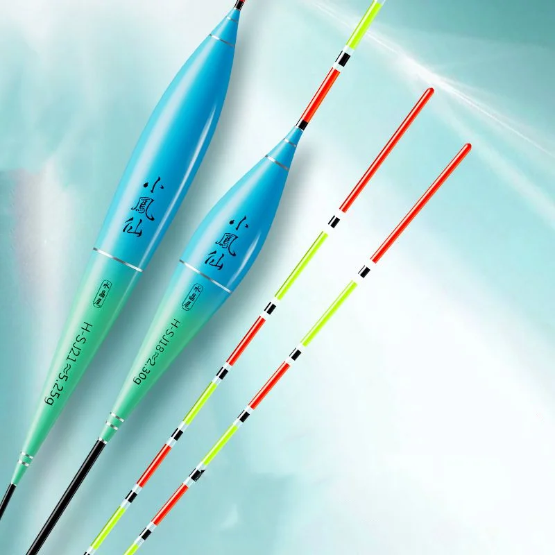 Boya Vertical de cola de cristal, Nano flotadores de pesca resistentes al viento, llamativos e inteligentes, alarma de recordatorio de mordedura - imagen 2