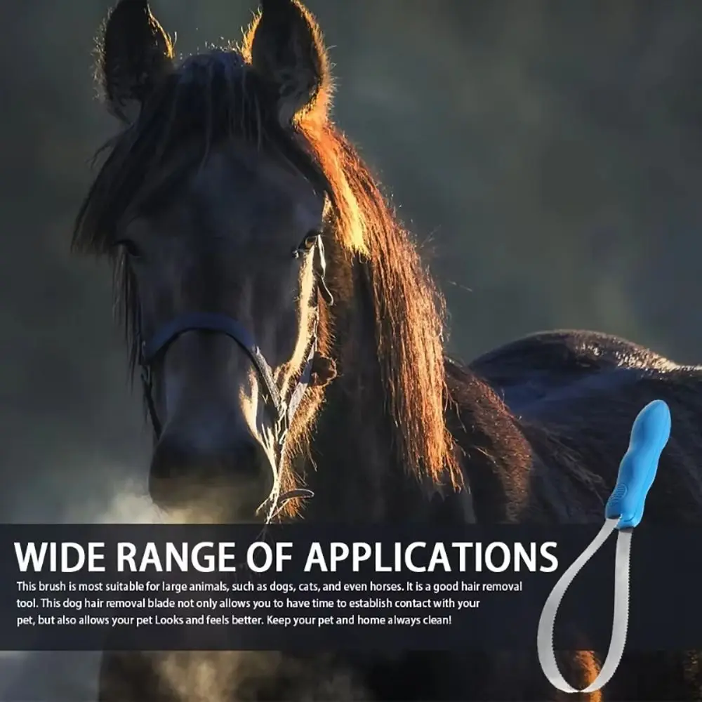 Cepillo de aseo doble cara para caballos – Antideslizante metálico
