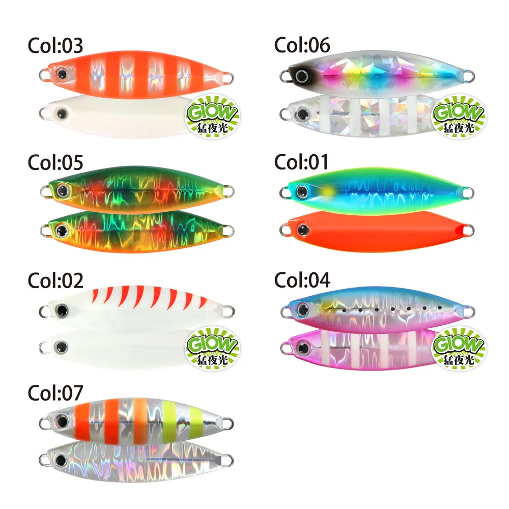 FSTK Shore-señuelo tipo cuchara de plantilla de Metal, barco de mar de Jigging lento, 30G, 60G, 80G, cebo Artificial, plantilla de lubina, aparejos de pesca - imagen 4