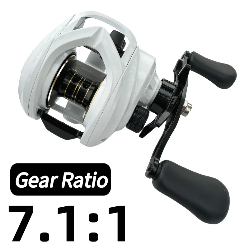Sistema de freno magnético, carrete de pesca Baitcasting de aguas completas, relación de engranaje 7,1: 1, tensión máxima, carrete profundo de 8KG para pesca con señuelo/barco - imagen 2