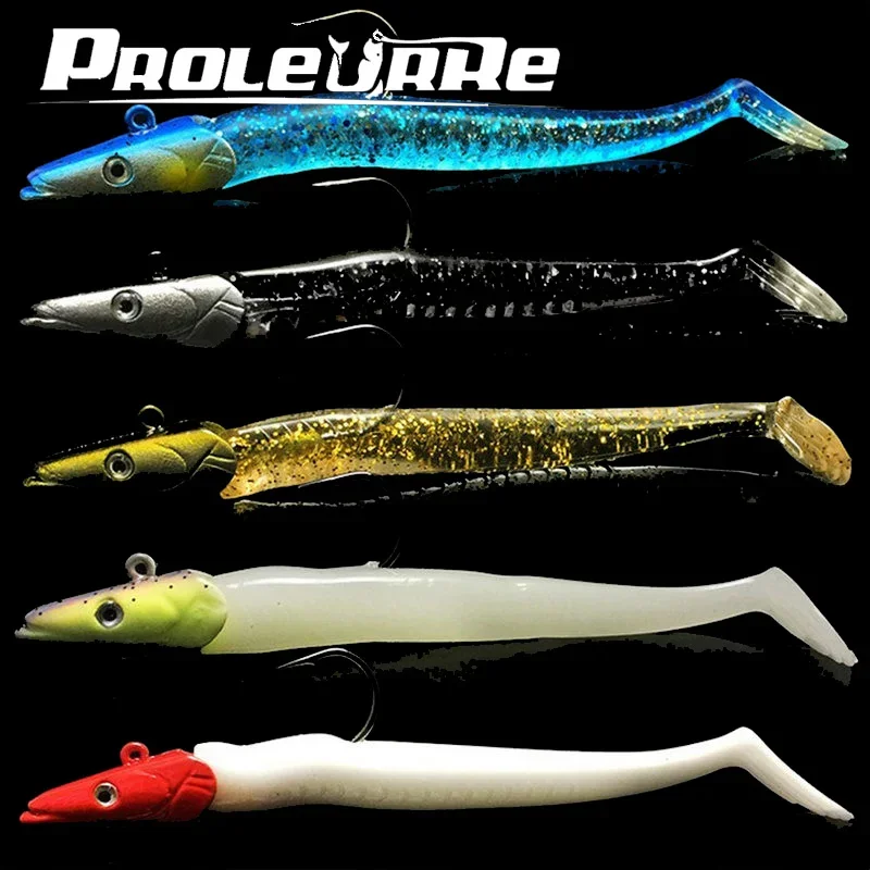 5 uds 11cm 22g cabeza de plomo cebo brillante cebo Artificial un solo gancho Swimbait cuerpo de PVC suave señuelo de pesca ganchos