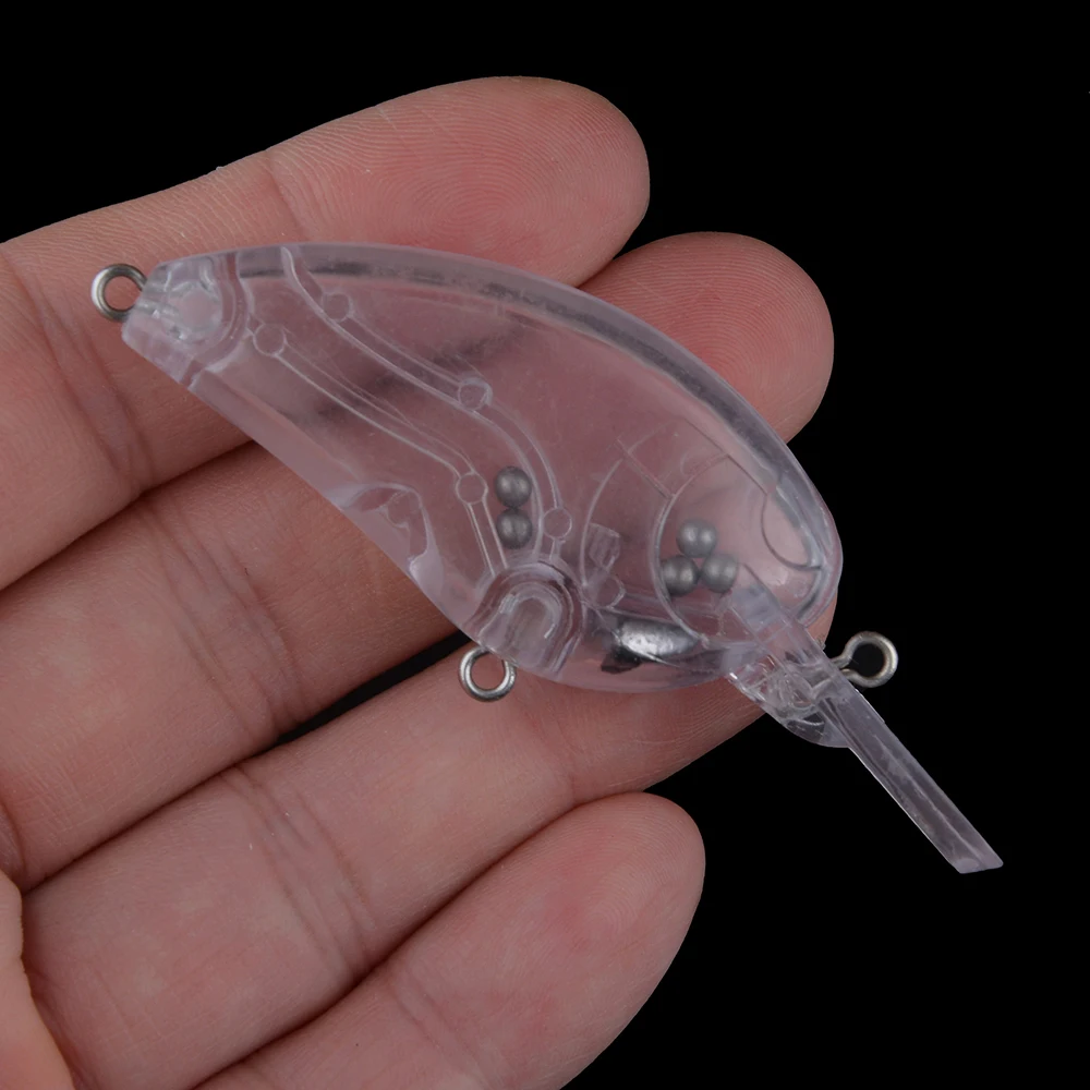 Crankbait plano Huang – Señuelo artesanal sin pintar - imagen 2