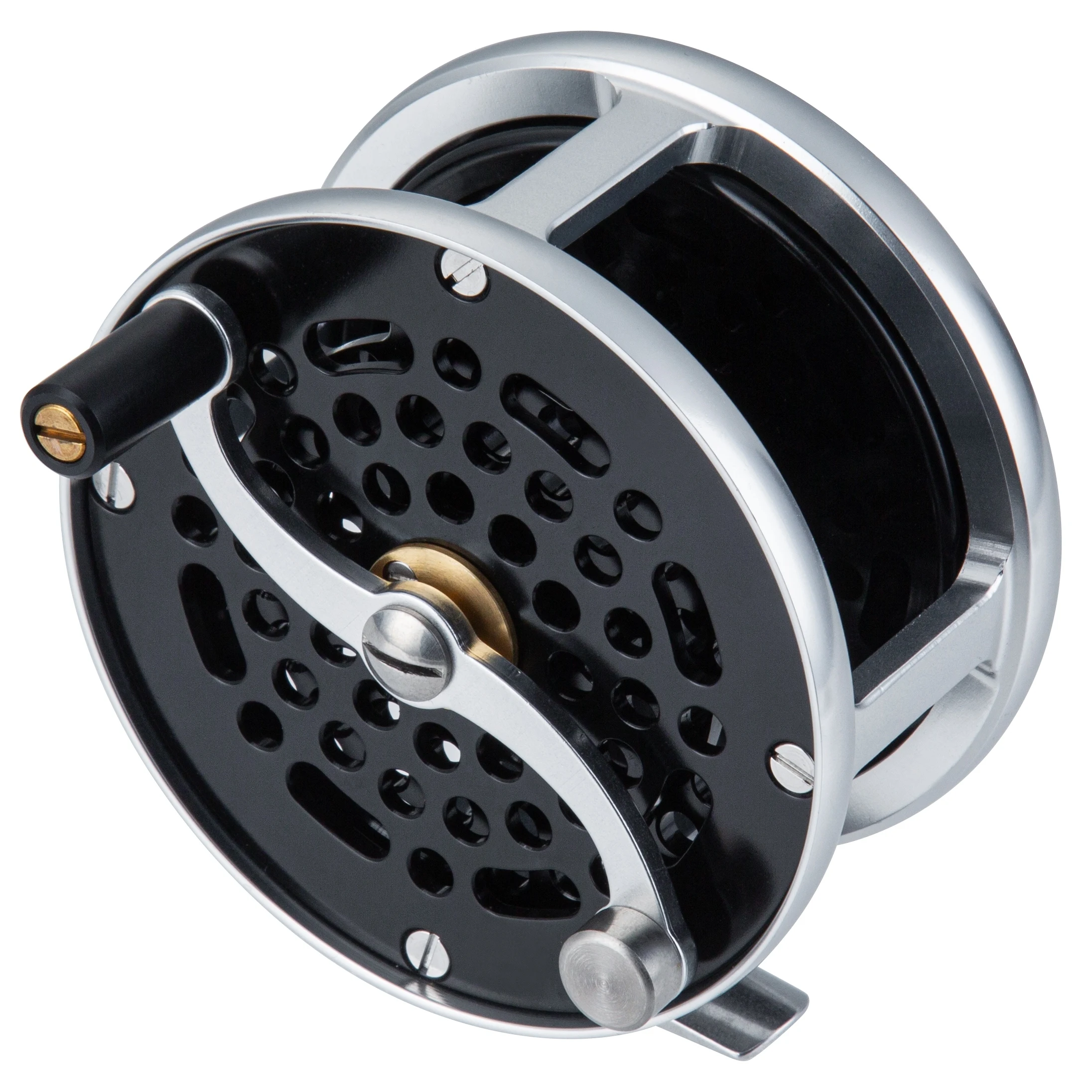 Carrete de pesca con mosca clásico Vintage 7/9wt, 88mm, clic y trinquete, aluminio mecanizado CNC, zurdos/derechos para agua dulce y salada - imagen 4