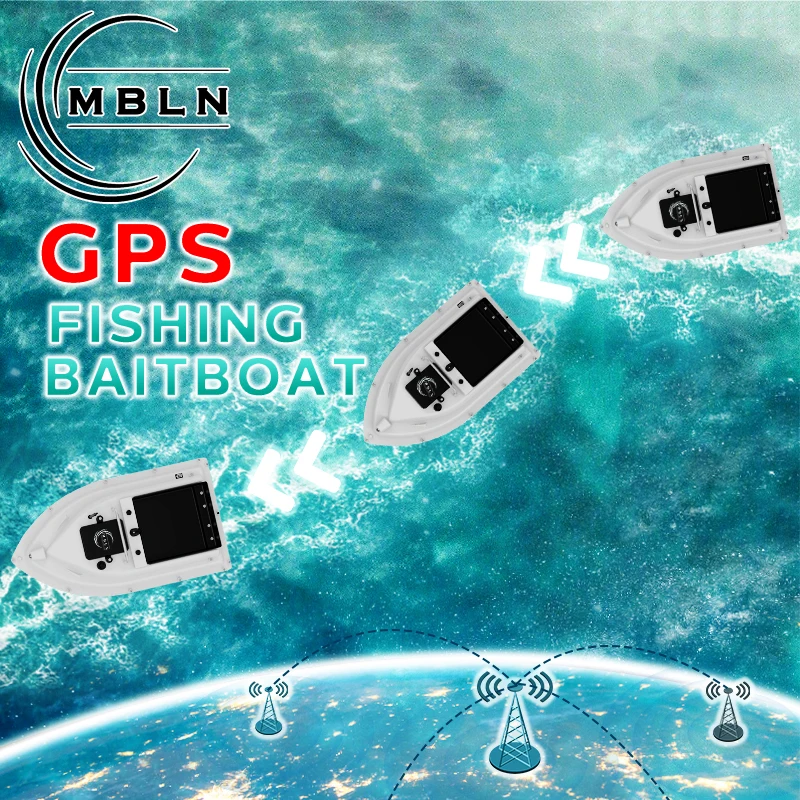 Barco cebador MBLN GPS – Radiocontrol 500m para pesca deportiva - imagen 3