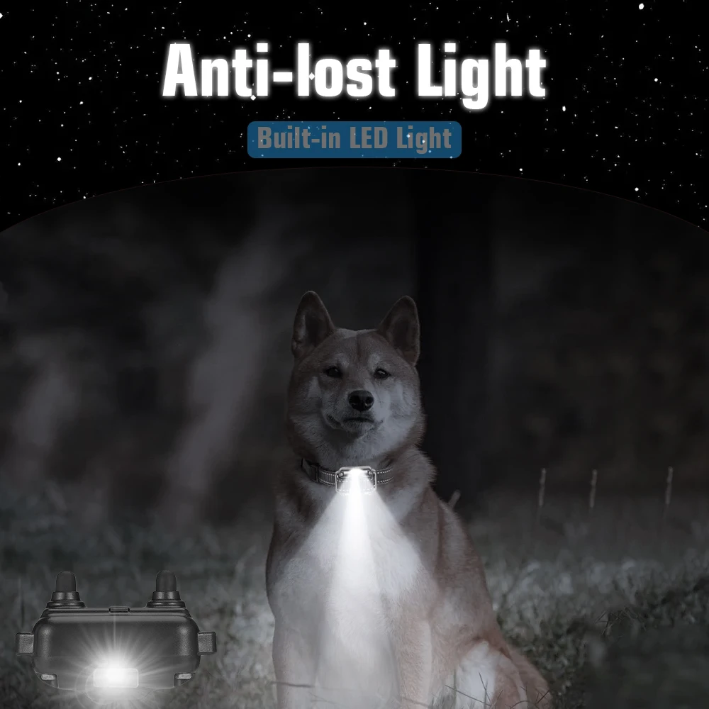 Collar para perros para 3 perros, Collar de adiestramiento para perros recargable impermeable con control remoto para perros pequeños, medianos y grandes, IP67 Wat - imagen 3