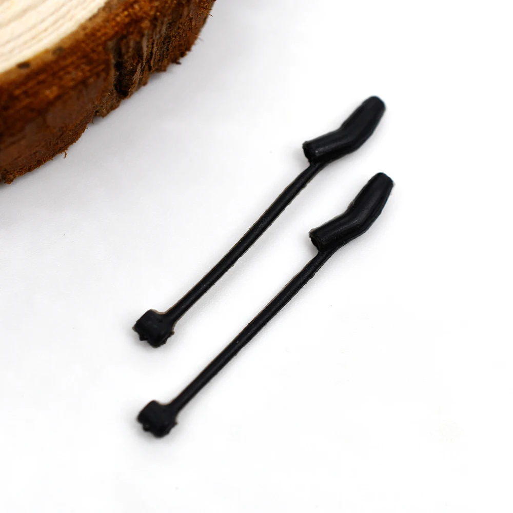 MNFT-Juego de 8 combinaciones de pesca de carpa, tubo de silicona suave negro y gancho de acero rico en carbono sin púas, accesorios para peces de fondo inverso - imagen 3