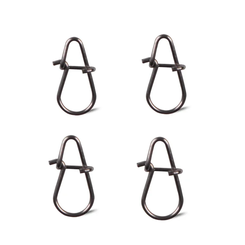 OUTKIT 50 Uds Pin giratorio de acero inoxidable accesorios de pesca conector Clip de señuelo giratorios aparejos de pesca de mar - imagen 4