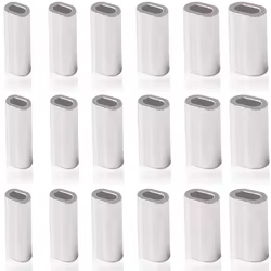 Mangas de engarzado de pesca, 2000 Uds., mangas de engarzado de un solo barril, mangas de engarzado de sedal, manguitos de bucle de pesca ovalados, conector de tubo