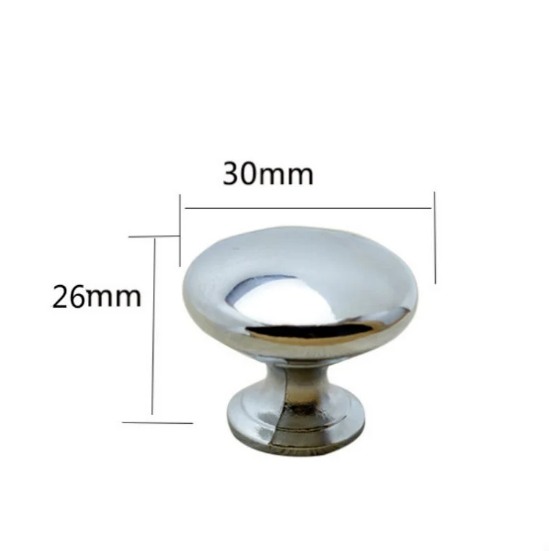 2 uds/4 Uds. Perillas de puerta de Metal cromado cajón armario cocina manijas accesorios de muebles plateados - imagen 4