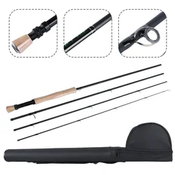 Maxway-Kit de pesca con mosca 3/4 5/6 7/8, caña de pescar ligera de fibra de carbono y carrete combinado con moscas, juego de sedal de pesca con mosca