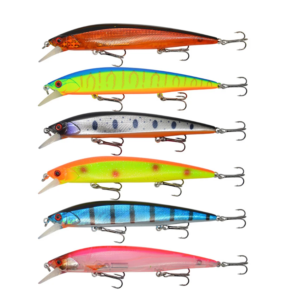 WALK FISH-señuelo de pesca de pececillos, 1 pieza, 130mm/18g, ojos 3D, cebos duros artificiales, calidad Wobbler, profundidad profesional 1,5 m-2m - imagen 2