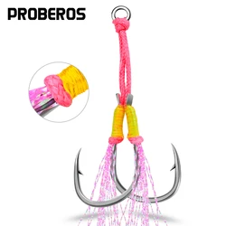 PROBEROS High Carbon Steel Fishing Hooks Jig Artificial Bait Hook Lure Fishing Essential