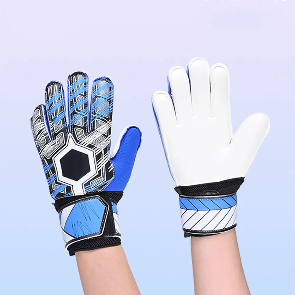 Guantes de portero con protección para los dedos, guantes de fútbol de látex antideslizantes resistentes al desgaste, guantes deportivos gruesos duraderos para entrenamiento de fútbol - imagen 2