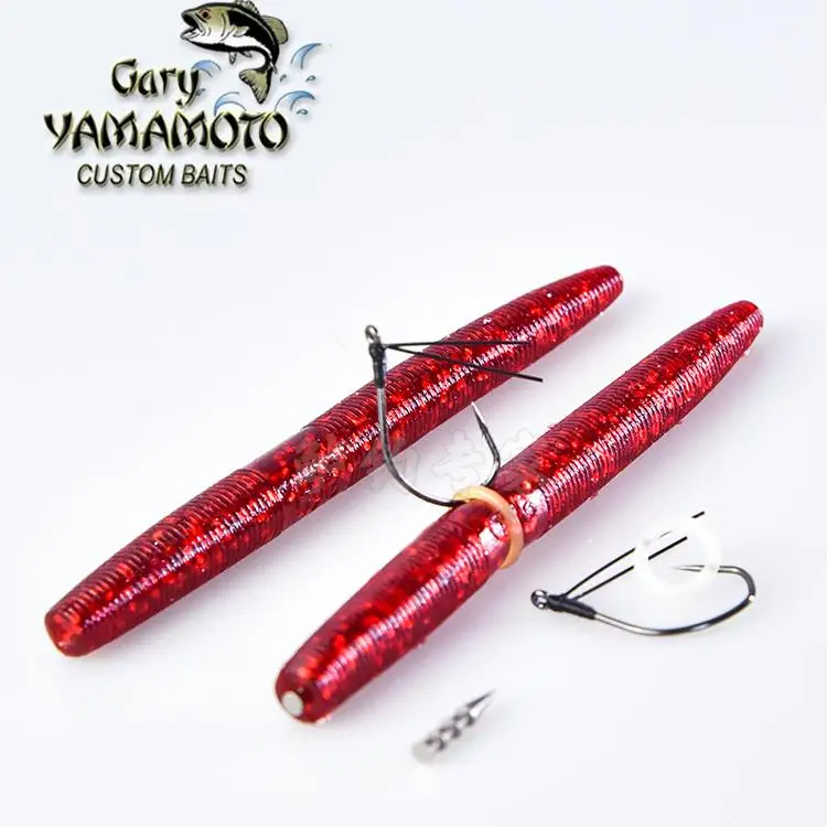 Japón importado yamamoto senko3 4 pulgadas luya cebo suave fideos gusano alta gravedad específica pozo negro - imagen 5