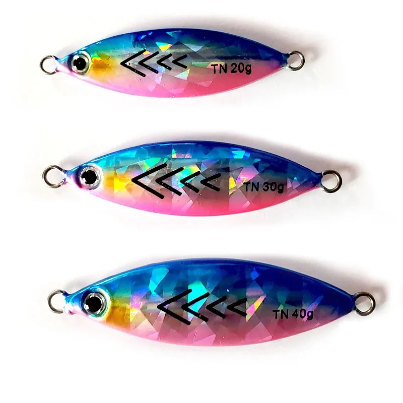 TAKEDO-plantilla de pesca de Metal Vertical, señuelo de hundimiento lento, en alta mar, pesca en aguas profundas, plomo de agua salada, 20g, 30g, 40g, TN03 - imagen 2