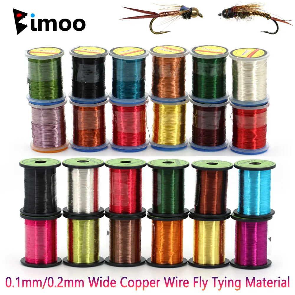 Señuelo Bimoo trucha – Cobre 0,1‑0,2 mm para moscas secas y ninfas - imagen 5