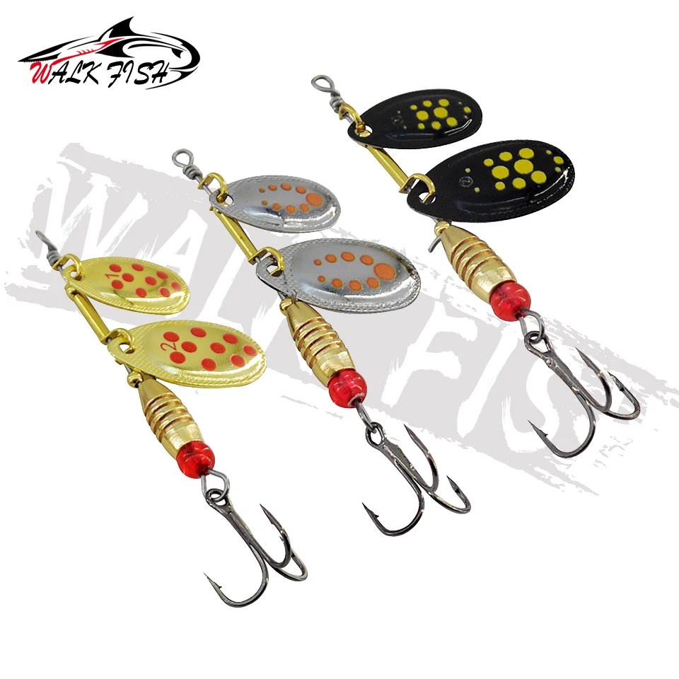 Señuelo Giratorio WALK FISH – Jig metálico con cuchara doble rotación - imagen 3