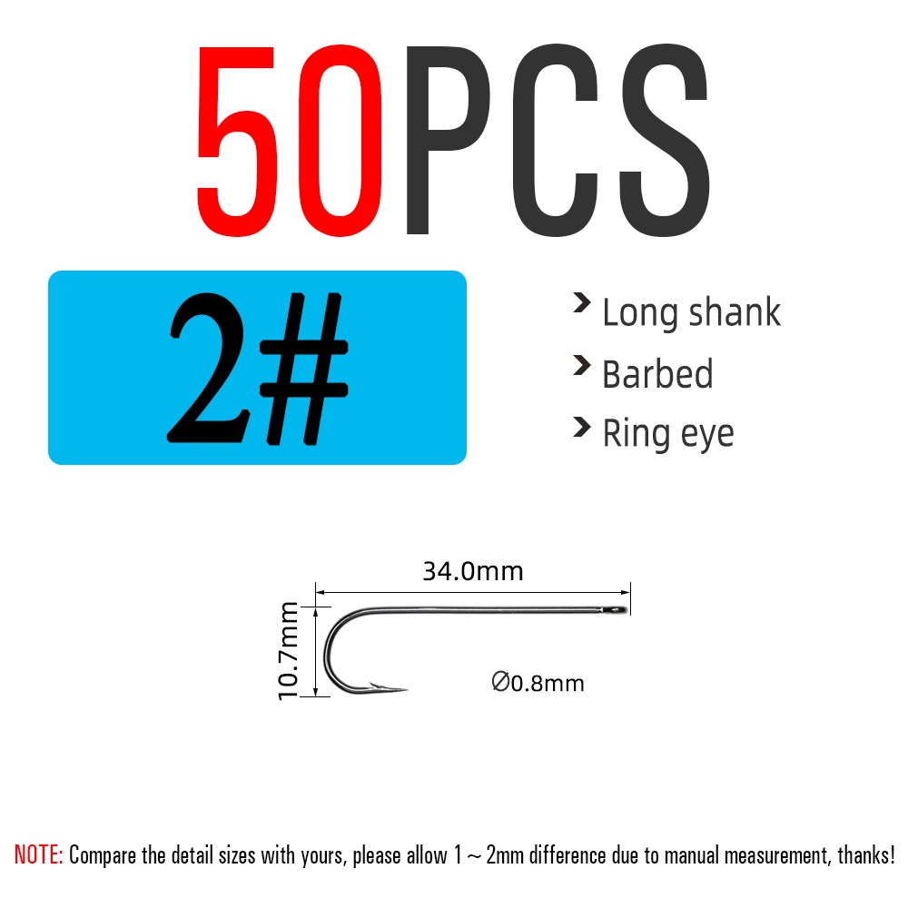 50pcs  Size 2