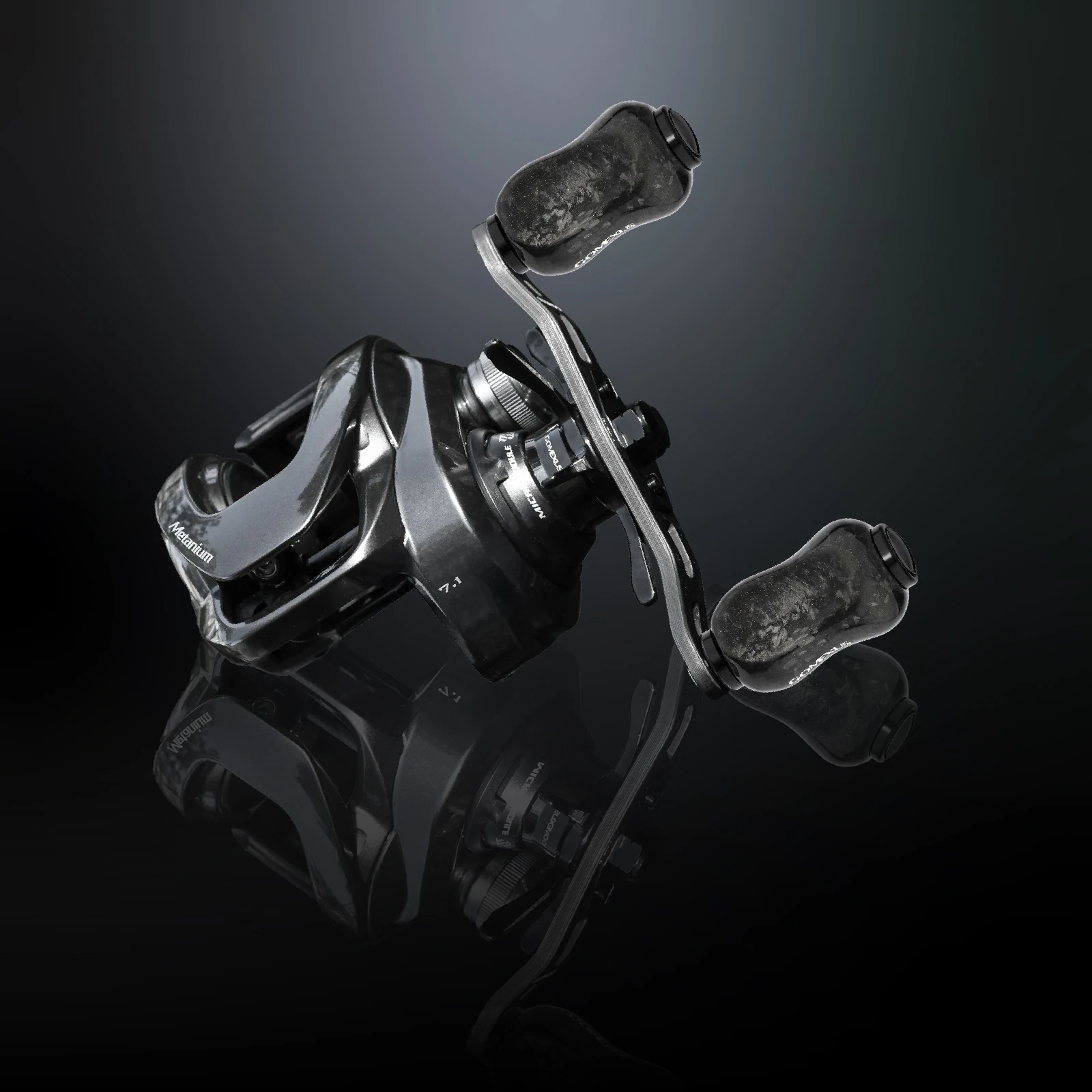 Perilla de alimentación de carrete de carbono Gomexus 22mm F22 para Shimano Curado DC Exsence 3000 4000 Daiwa Luvias LT 1000-4000 Baitcaster mano izquierda - imagen 4