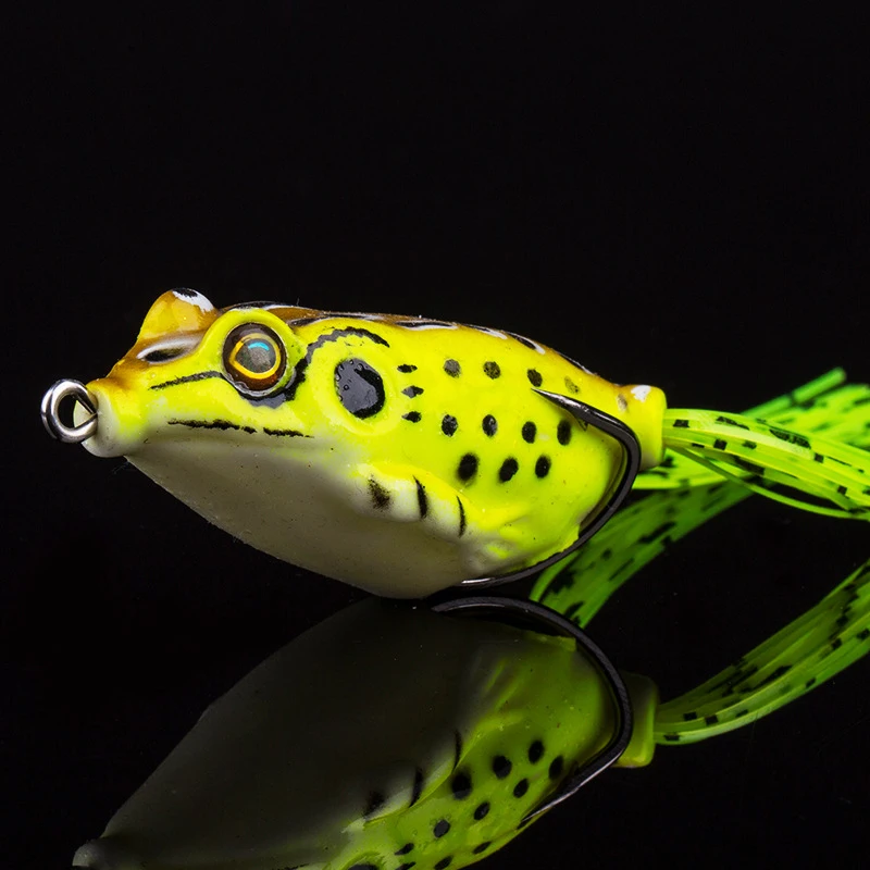 10 Uds. Señuelo de rana de silicona de colores mezclados, señuelos blandos 13g/8g/5g, cebo de pesca Artificial Topwater Wobbler para Lucio Snakehead B567 - imagen 2