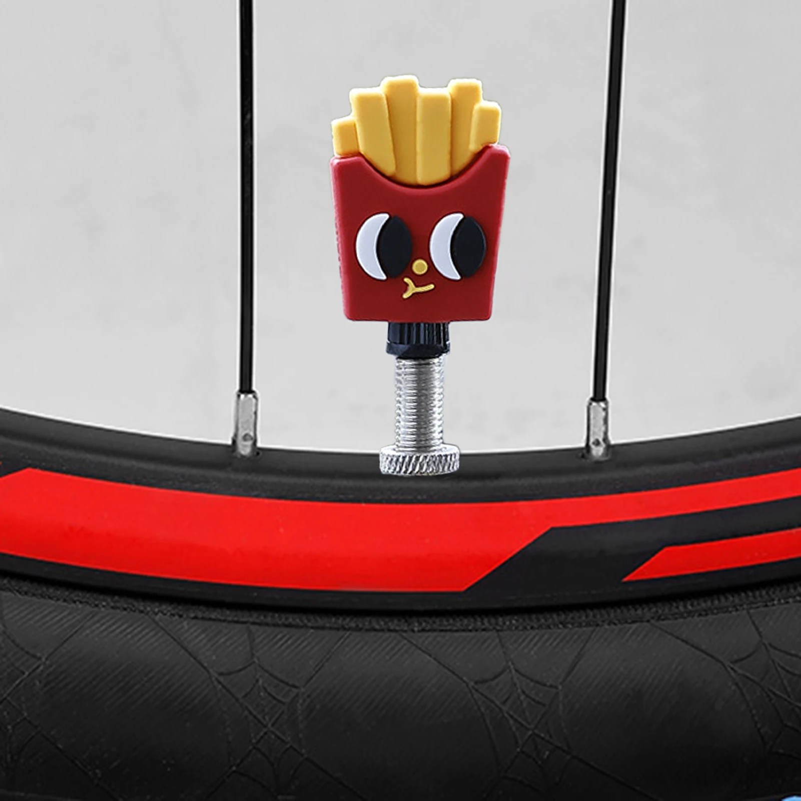 Variedad de diseños de tapas de válvula para bicicleta