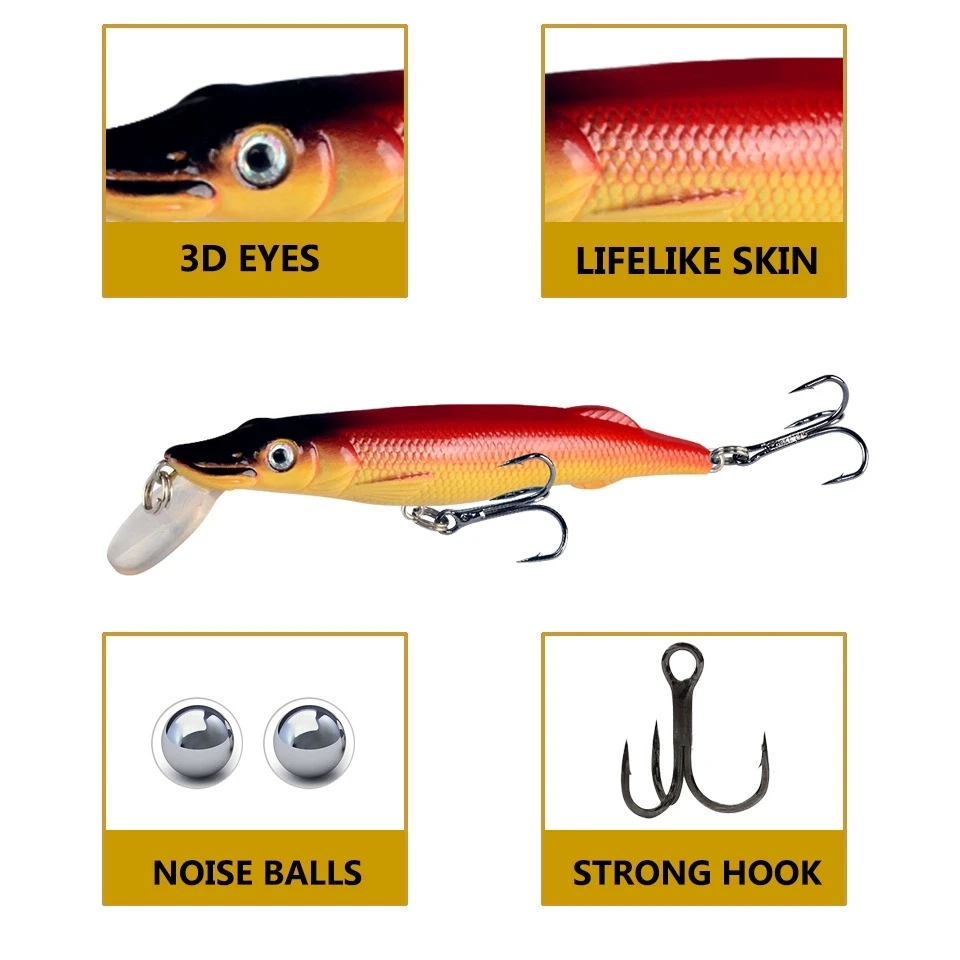 Dogfish Mino Crankbait – Cebo duro con vibración para lucio - imagen 3